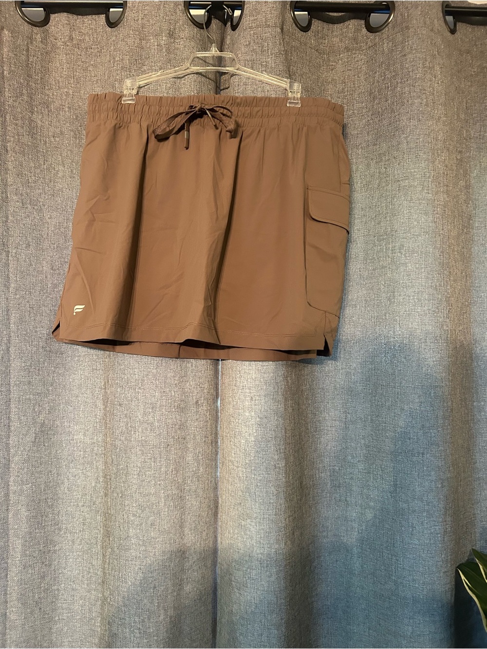 Fabletics Brown Drawstring Active Skort